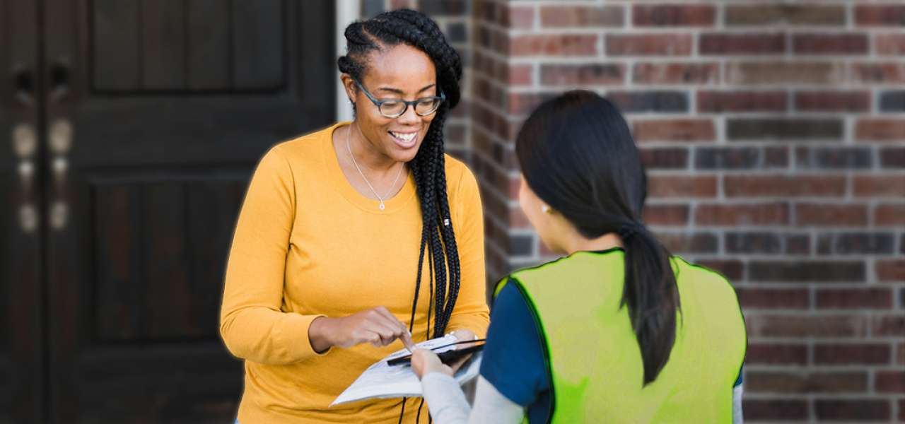 Registered Mail delivery at home banner