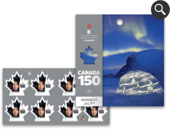 Nunavut Booklet of 8 stamps