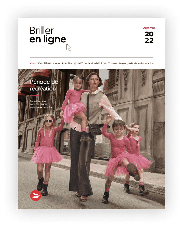Couverture du numéro Automne 2022 du magazine « Briller en ligne »