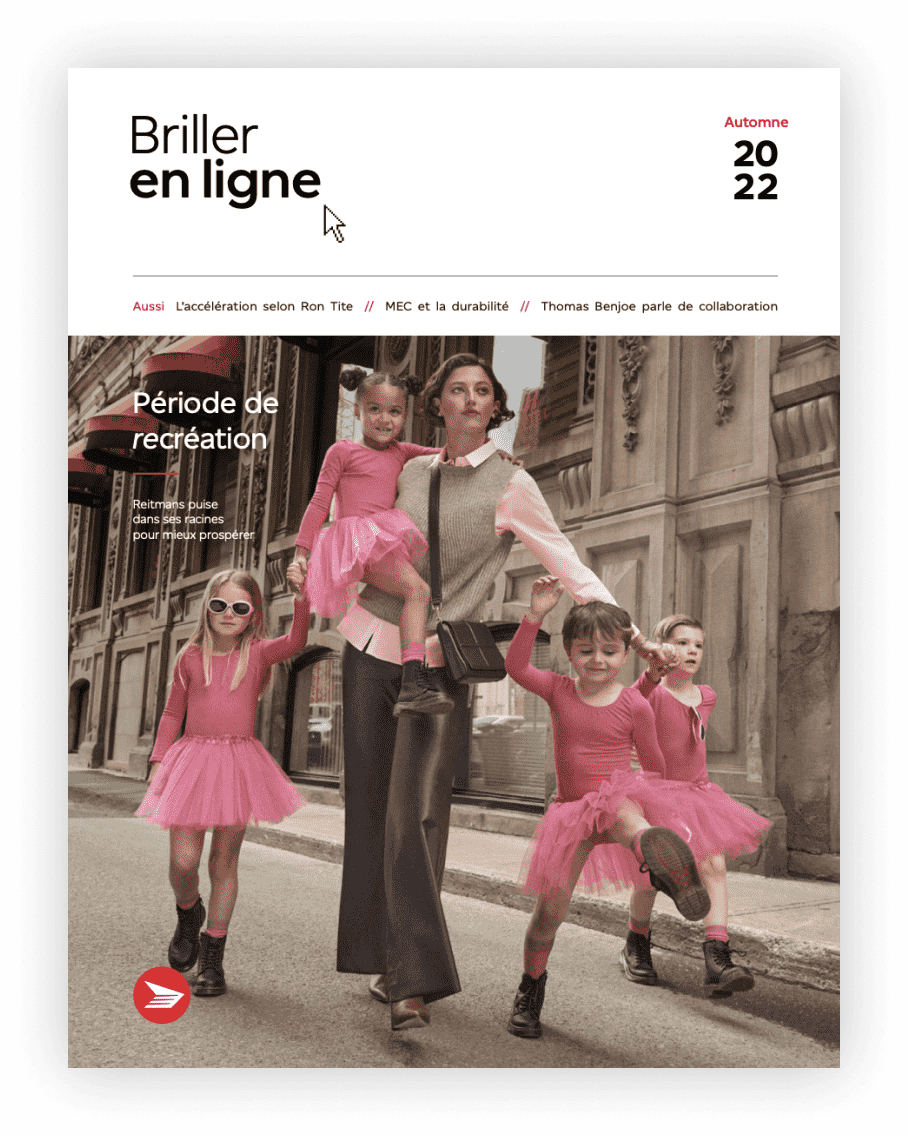 Couverture du numéro Automne 2022 du magazine « Briller en ligne »