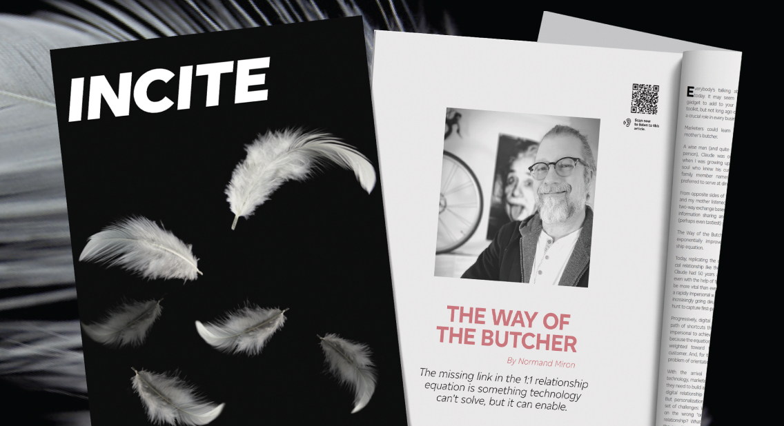 The cover and interior of INCITE magazine, The Year Ahead issue.