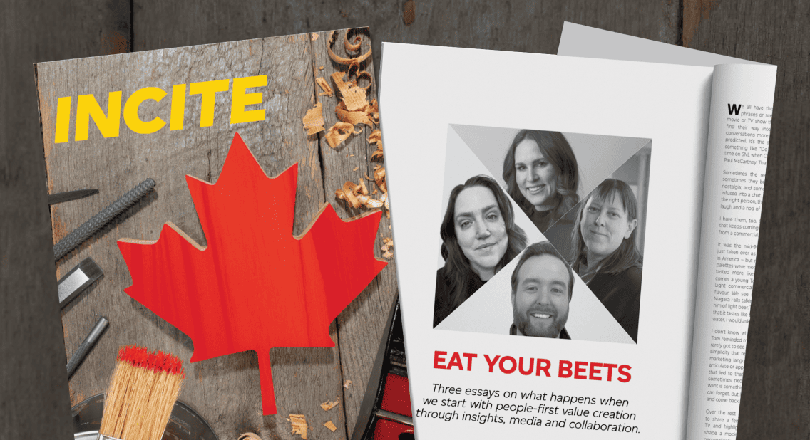 The cover of the people first issue of &ldquo;incite&rdquo; magazine open to the