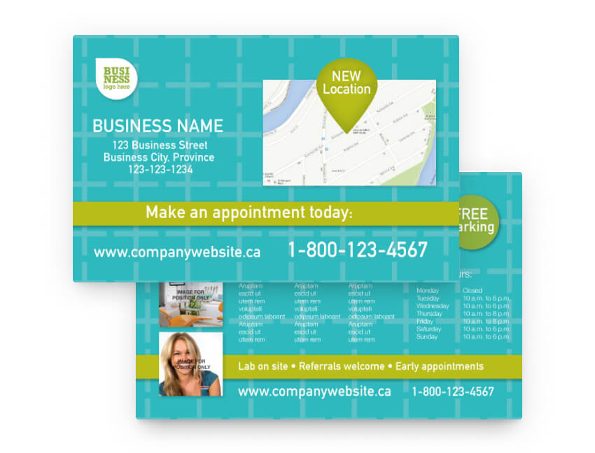 Smartmail marketing template for a healthcare business – landscape format.