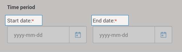 Intelligence 360 time period selection.