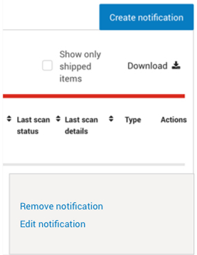 Intelligence 360 &ldquo;remove notification&rdquo; option.