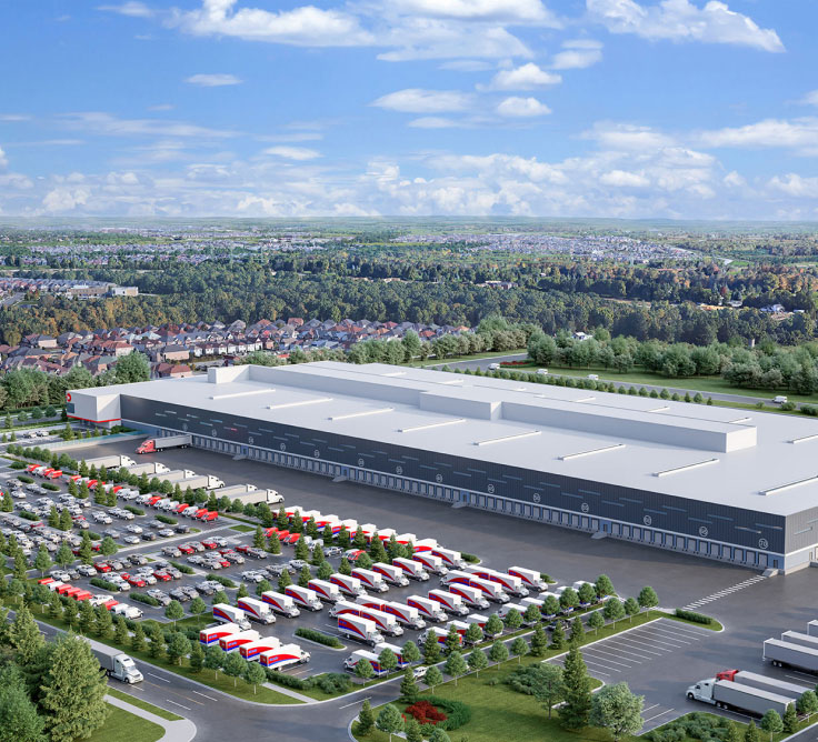 An artist's rendering of the new Ontario East Processing Centre (OEPC), currently under construction in northeast Toronto.