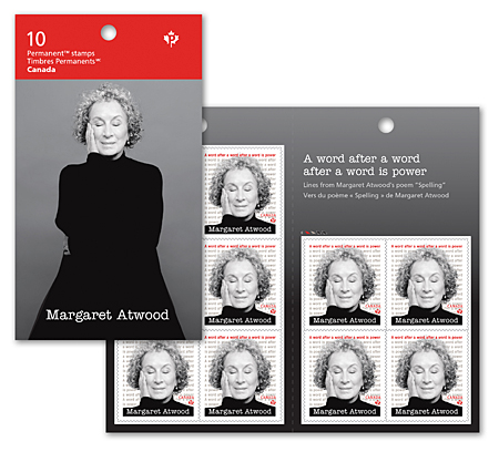 Carnet de 10 timbres - Margaret Atwood