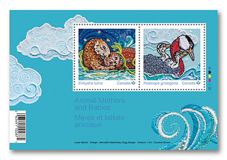 Bloc-feuillet de 2 timbres‡