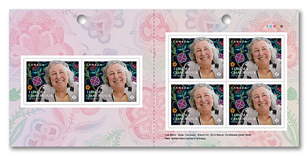 Carnet de 6 timbres – Thelma Chalifoux