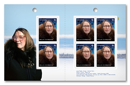 Carnet de 6 timbres – Nellie Cournoyea