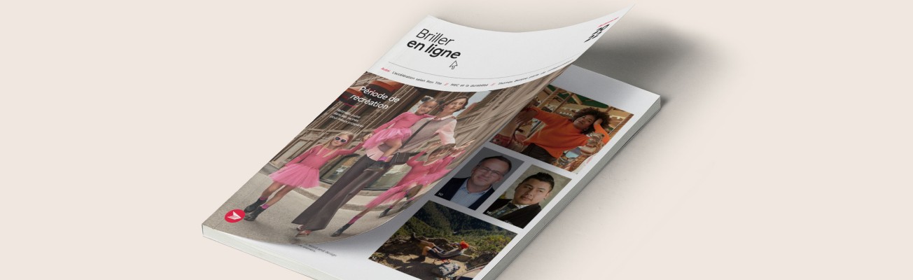 Couverture du numéro Automne 2022 du magazine « Briller en ligne »