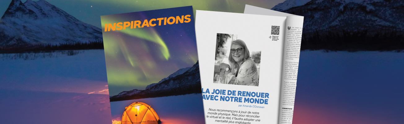 La couverture et l'intérieur du numéro Pleins feux sur 2022 du magazine INSPIRACTIONS.