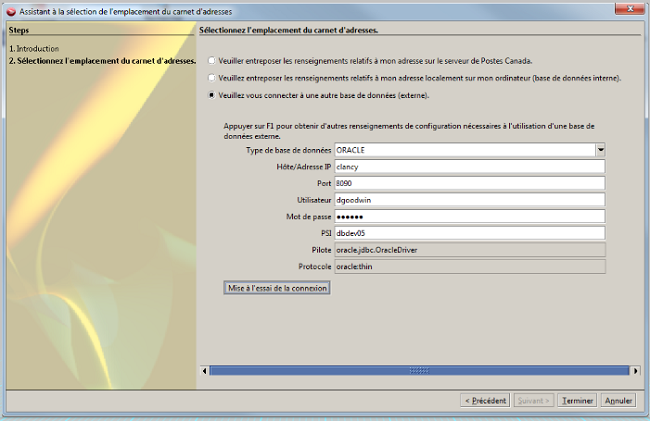 Database admin sample