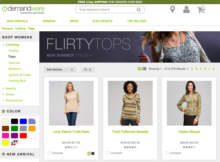 Demandware - Store Example