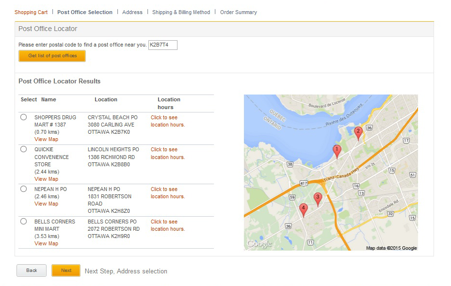 Tangentia - Post Office Locator