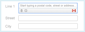 AddressComplete bound to existing fields