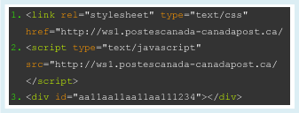 HTML form example