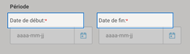 S&eacute;lection de p&eacute;riode d'Intelligence 360.