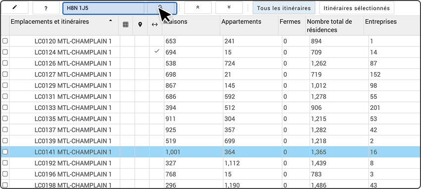 Outil Cibleur pr&eacute;cis avec la fonctionnalit&eacute; de recherche en surbrillance.